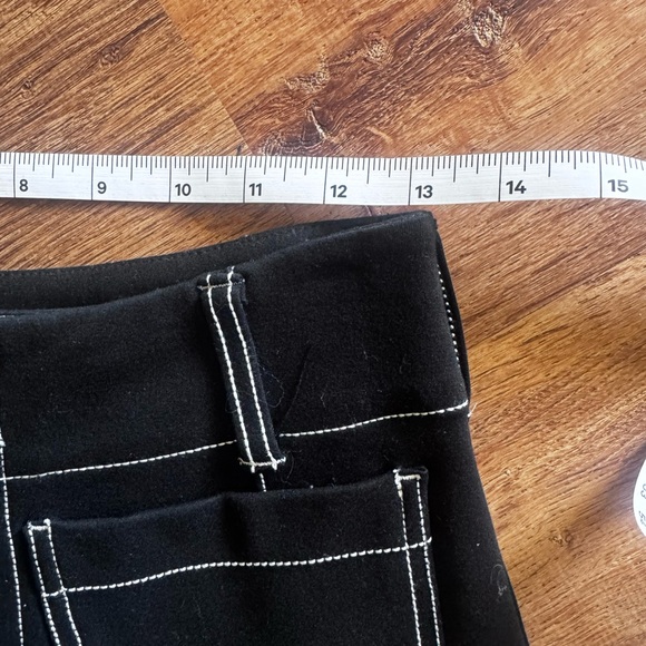 Maeve Colette Black & White stitching Flare stretchy pants! - Picture 10 of 14